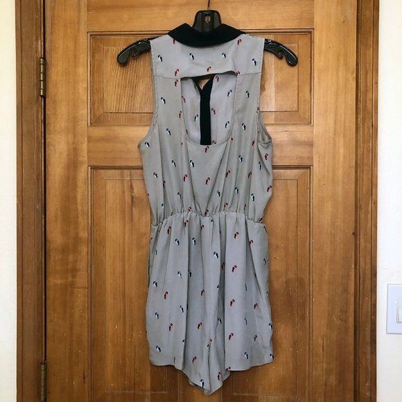 Gray Parrot Romper - Picture 3 of 4